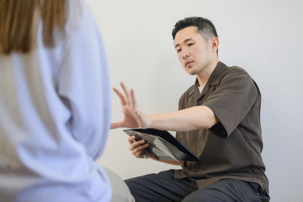 ラフラブ整体院のカウンセリングイメージ