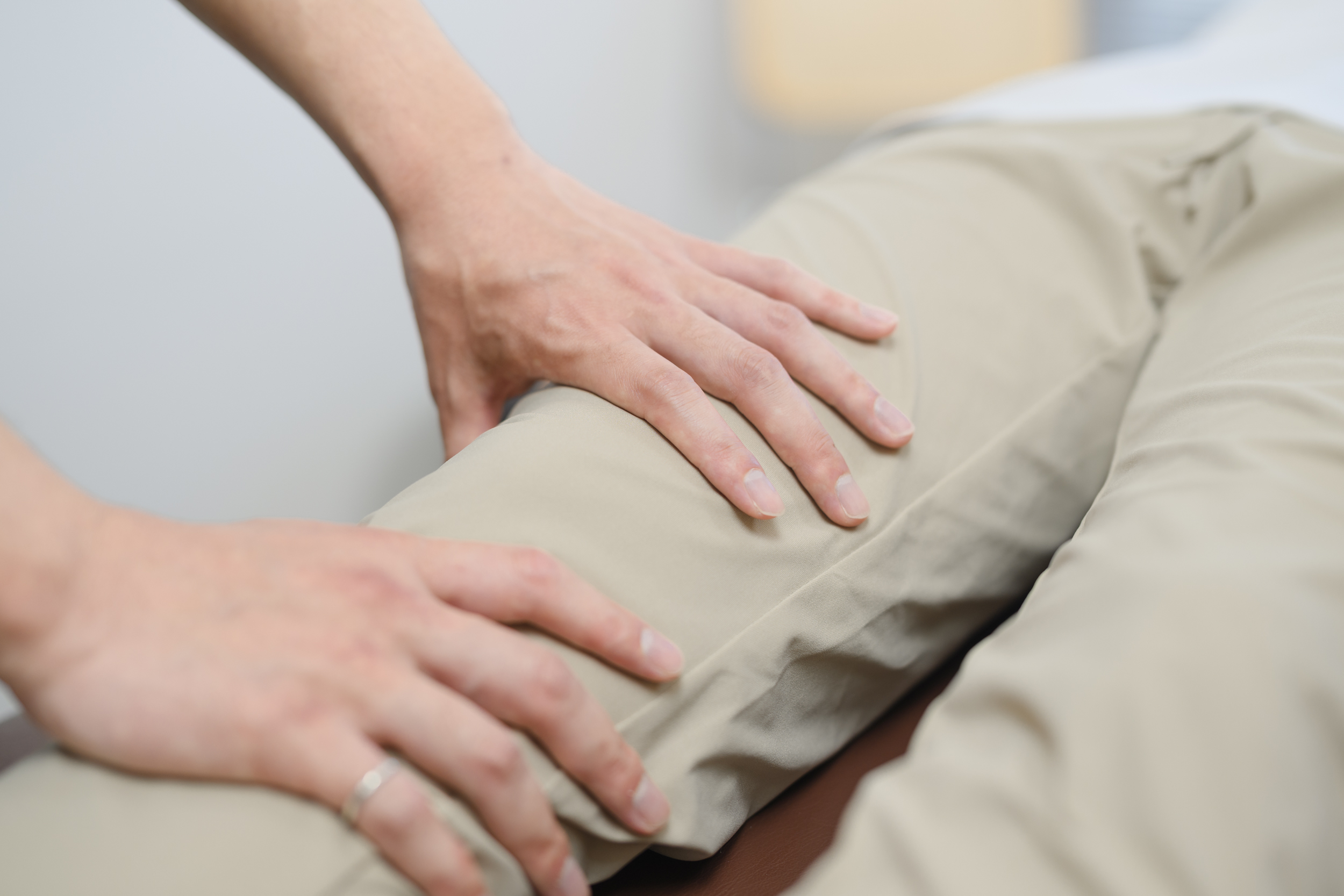 ラフラブ整体院の触診イメージ